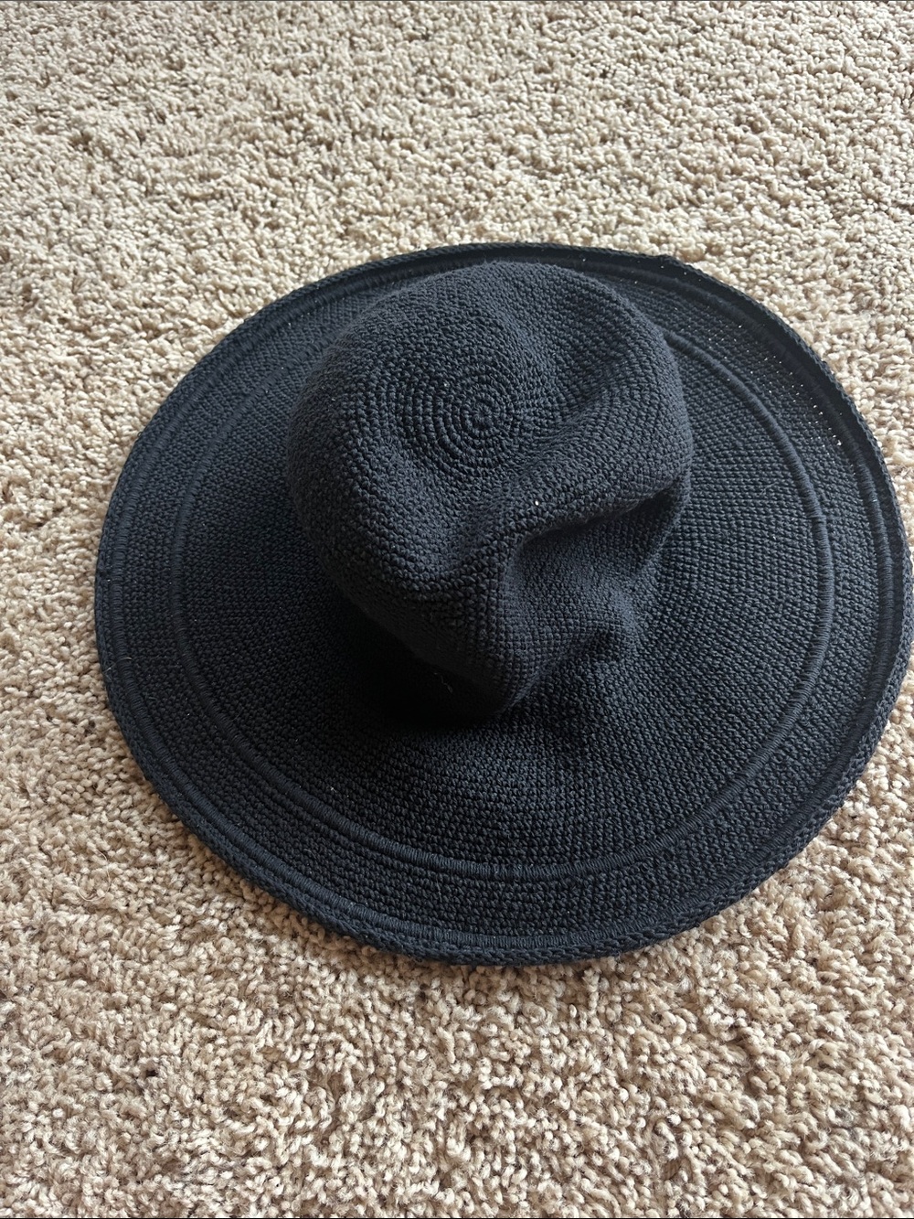 San Diego Hat Company Black Crochet Beanie